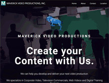 Tablet Screenshot of maverickstudio.com